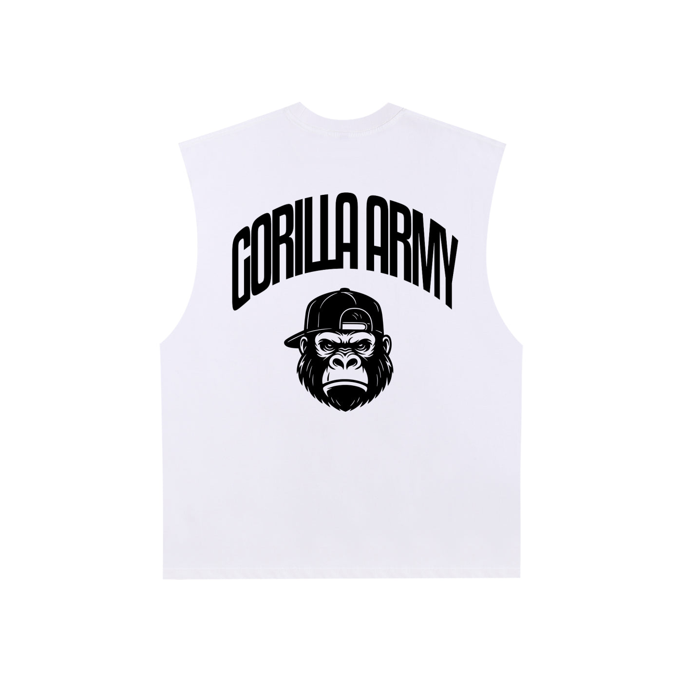 Gorilla Army Street Division Raw Edge Cotton Tank Top