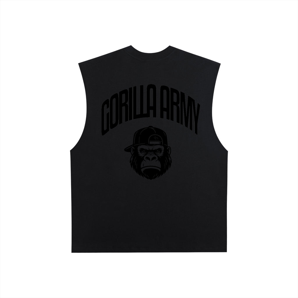 Gorilla Army Street Division Raw Edge Cotton Tank Top