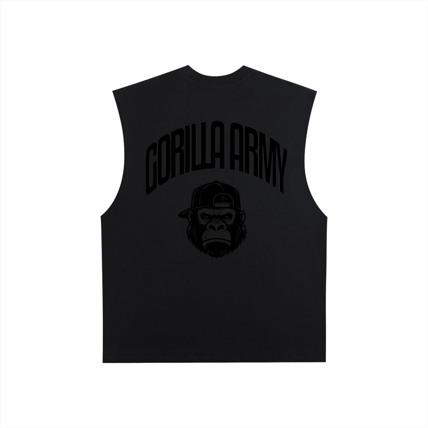 Gorilla Army Street Division Raw Edge Cotton Tank Top