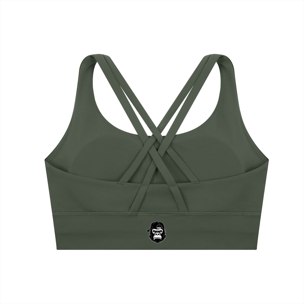 Gorilla Army Strappy Criss-Cross Sports Bra