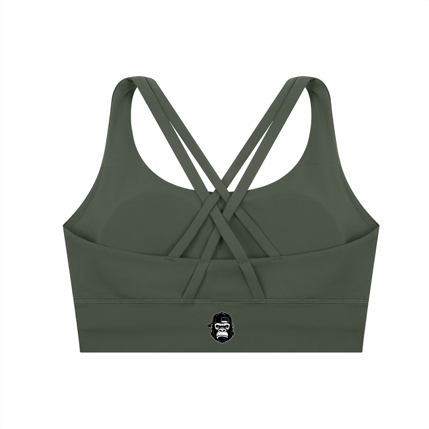 Gorilla Army Strappy Criss-Cross Sports Bra