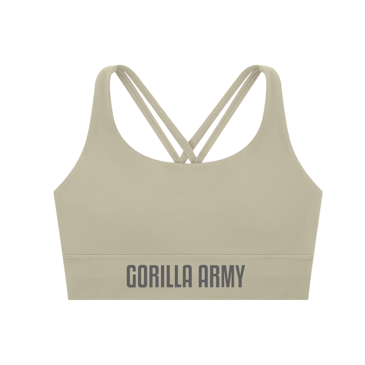 Gorilla Army Strappy Criss-Cross Sports Bra