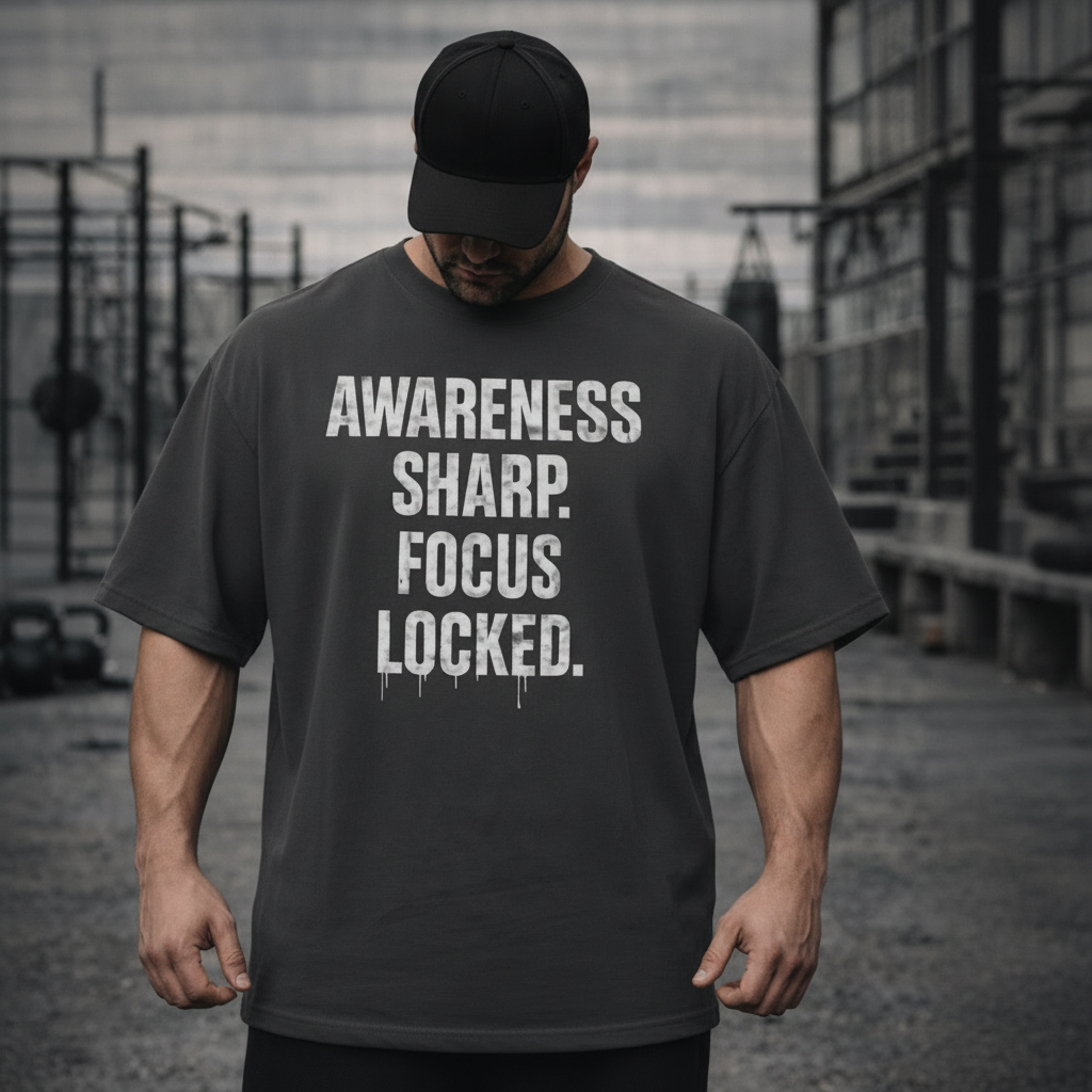 Awareness Sharp Oversized faded t-shirt