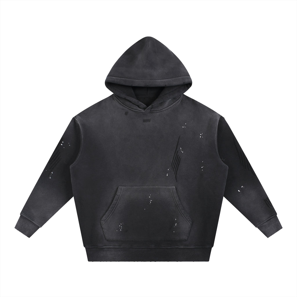 Gorilla Army Street Division Vintage Washed Frayed Fleece Hoodie