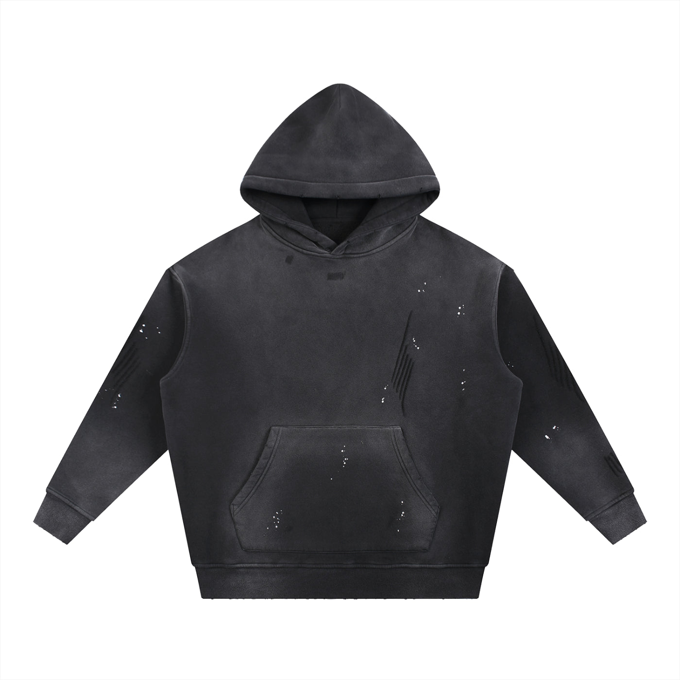 Gorilla Army Street Division Vintage Washed Frayed Fleece Hoodie