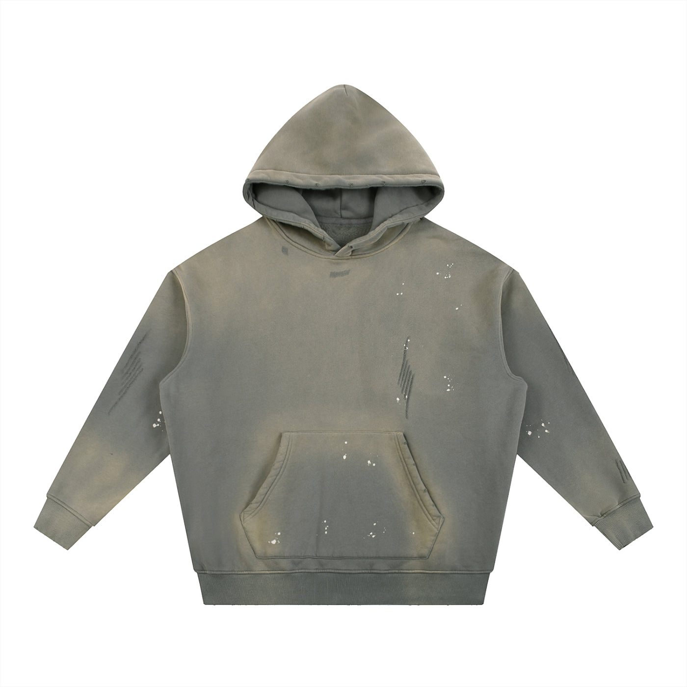 Gorilla Army Street Division Vintage Washed Frayed Fleece Hoodie