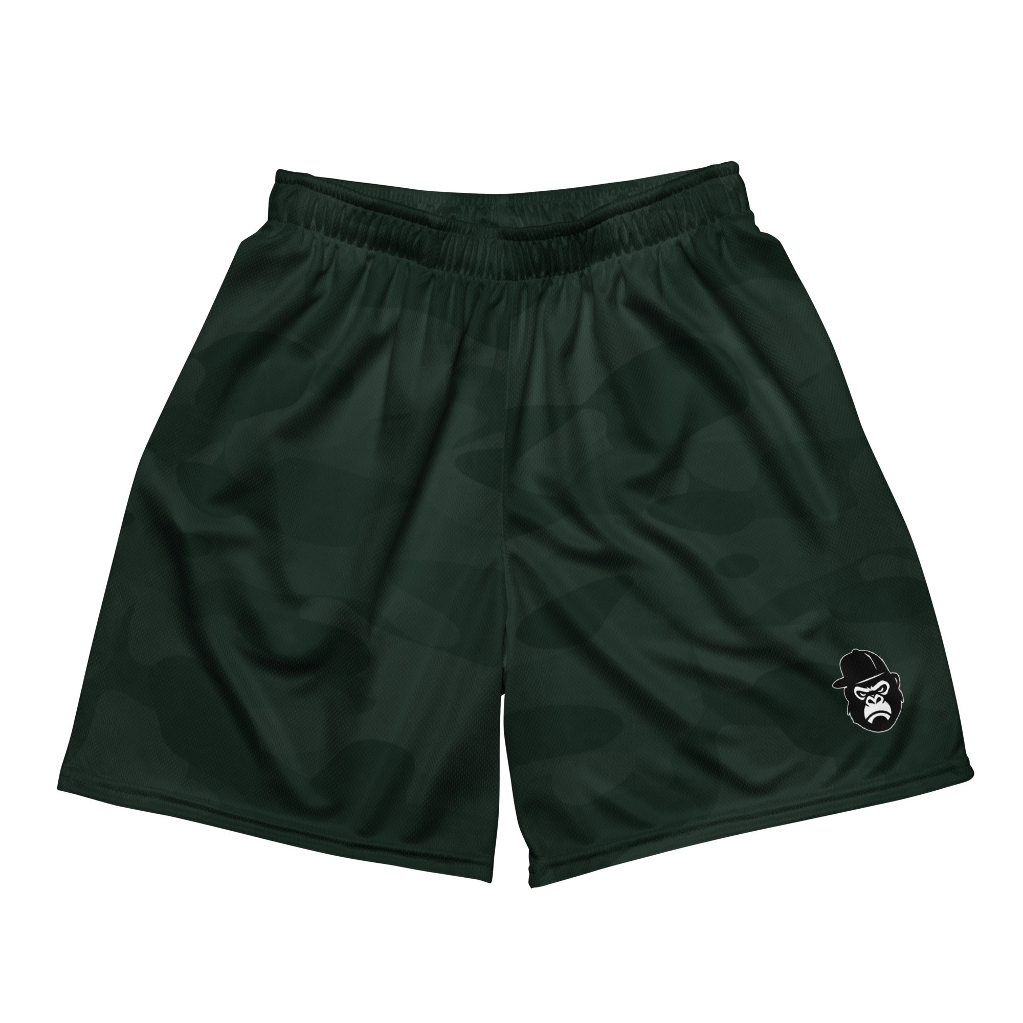 Green Camo Unisex mesh shorts