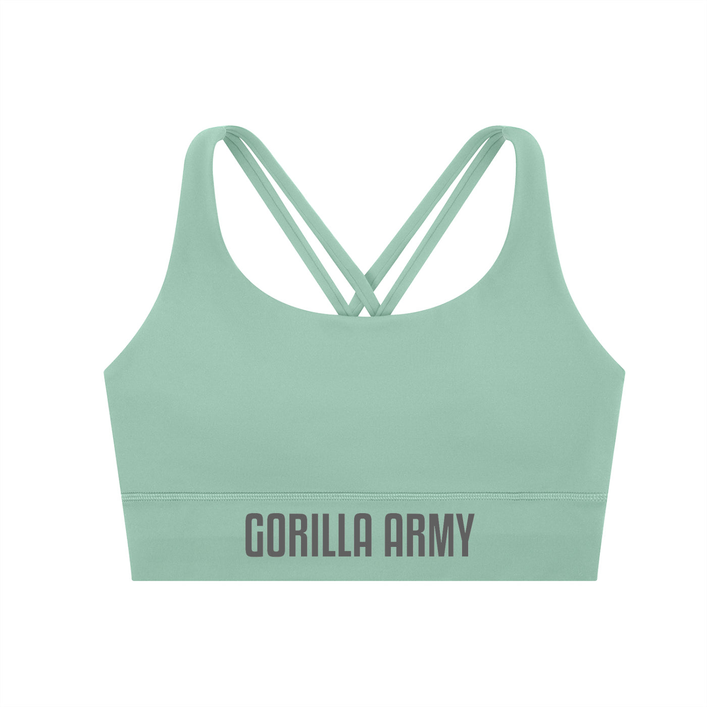 Gorilla Army Strappy Criss-Cross Sports Bra