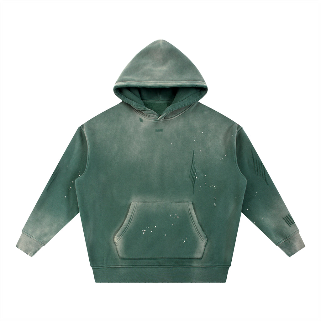 Gorilla Army Street Division Vintage Washed Frayed Fleece Hoodie